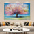 cheap Floral/Botanical Paintings-Mintura Handmade Tree Flowers Oil Paintings On Canvas Modern Wall Art Room Decoration Abstract Picture For Home Decor Rolled Frameless Unstretched Painting