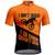 cheap Men's Jerseys-Men's Cycling Jersey Letter &amp; Number Short Sleeve Bike Tee Tshirt Jersey with 3 Rear Pockets Mountain Bike MTB Quick Dry Anatomic Design Wicking Breathable Sports Red Blue Orange Clothing Apparel