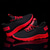 cheap Men&#039;s Sneakers-Men&#039;s Black and Red Athletic Running Shoes with Breathable Mesh Upper and Non-Slip Sole for Sports and Casual Wear