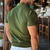 cheap Men&#039;s Elite Polo-Men&#039;s Business Casual Lapel Short Sleeve Modern Formal Solid Color Button Summer Navy Blue Blue Green