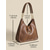 cheap Handbag &amp; Totes-Women&#039;s Vintage Leather Hobo Bag with Chain Strap – Large Brown Shoulder Bag for Everyday Use and Casual Outings