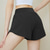 billiga Yoga shorts &amp; cyklister-Dam Gymshorts Yogashorts Träningsshorts med telefonficka Pilates Gymträning Träna Shorts Ensfärgat Svart Blå Purpur sporter Sportkläder Elastisk Smal