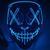 cheap Novelties-Halloween LED Purge Mask Glow Skeleton Mask Grow in the Dark Halloween Festival Party Supplies Horror Mask