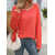 cheap Graphic Patterns &amp; Details-Women&#039;s Sweater Stylish Color Block Chunky One Shoulder Knitted Long Sleeve Long Tops Knit Daily Red Navy Blue Fall Winter