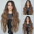 cheap Human Hair Lace Front Wigs-Remy Human Hair 13x4 Lace Front Wig Free Part Brazilian Hair Wavy Brown Multi-color Wig 130% 150% Density Ombre Hair Highlighted / Balayage Hair 100% Virgin For Women Long Human Hair Lace Wig