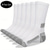 preiswerte Herrensocken-Herren 6 Paare Mehrfachpackungen Socken Laufsport Socken Freizeitsocken Schwarz+Weiß+Grau Schwarz Farbe Farbblock Glatt Sport &amp; Natur Täglich Urlaub Grundlegend Mittel Frühling Herbst Modisch