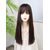 cheap Synthetic Trendy Wigs-Synthetic Wig Straight Neat Bang Wig 20 inch Red / Brown Synthetic Hair Women&#039;s Multi-color