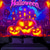 voordelige Wandtapijten-Halloween decoraties pompoen blacklight wandtapijt uv-reactief glow in the dark bos trippy berg mistig kerkhof spook hangend wandtapijt muurschildering voor woonkamer slaapkamer