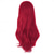 abordables Pelucas de fiesta-Peluca de 28 pulgadas/70 cm con extremos de cabello rizado para disfraz peluca de cosplay (rojo oscuro) pelucas de Halloween
