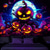billige Veggtepper-halloween dekorasjoner utskåret gresskar blacklight billedvev uv reaktiv glød i mørket skog trippy fjell tåkete zombie spøkelse hengende billedvev veggkunst veggmaleri for stue soverom