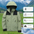 cheap Fleece &amp; 3 in 1 Jackets-Men&#039;s Softshell Jacket Hiking Jacket Outdoor Color Block Windproof Water Resistant Windbreaker Jacket Traveling Black Ivory Green Grey