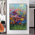 cheap Floral/Botanical Paintings-Mintura Handmade Flowers Oil Paintings On Canvas Modern Wall Art Room Decoration Abstract Picture For Home Decor Rolled Frameless Unstretched Painting