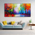 cheap Floral/Botanical Paintings-Handmade Autumn Colorful Forest Landscape Hand Painted Oil Painting Large Birch Tree Wall Art Gift Texture Custom Home Decor No Frame