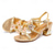 economico Sandali con tacco-Per donna Sandali Taglie forti Sandali scintillanti Giornaliero Floreale Estate Con diamantini Cristalli Basso Tacco svasato Occhio di pernice Informale Similpelle Fibbia Blu Viola Oro