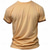 olcso Vintage&amp;amp;Retro-Férfi Tehenészfiú Póló Henley ing Rövid ujjú 3D nyomtatás Retró Western stílus Utca Hétköznapi Napi Nyár Tavasz Világosbarna Medence Barna Henley Henley póló