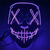 cheap Novelties-Halloween LED Purge Mask Glow Skeleton Mask Grow in the Dark Halloween Festival Party Supplies Horror Mask