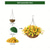 abordables Plantas y Flores Artificiales-Flores colgantes artificiales en cesta-decoración de jardín de césped para patio exterior/interior, cesta de margaritas con maceta de cadena con forro de coco de 12 pulgadas