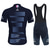 cheap Men&#039;s Clothing Sets-Men&#039;s Short Sleeve Cycling Jersey with Bib Shorts Blue Bike 3D Pad Breathable Quick Dry Sports Graphic Clothing Apparel