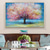 cheap Floral/Botanical Paintings-Mintura Handmade Tree Flowers Oil Paintings On Canvas Modern Wall Art Room Decoration Abstract Picture For Home Decor Rolled Frameless Unstretched Painting