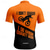 cheap Men's Jerseys-Men's Cycling Jersey Letter &amp; Number Short Sleeve Bike Tee Tshirt Jersey with 3 Rear Pockets Mountain Bike MTB Quick Dry Anatomic Design Wicking Breathable Sports Red Blue Orange Clothing Apparel