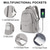 baratos Mochilas de Faculdade-Mochila minimalista para laptop, unissex, à prova d'água, com carregamento USB, ideal para faculdade, escola, trabalho, viagens e deslocamentos diários. Possui diversos compartimentos, carregamento USB e vários compartimentos.