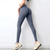 billiga Yoga Leggings &amp; Tights-Dam Yogabyxor Yoga leggings Elastiskt midjeband Hög midja Yoga Gymträning Pilates Trikåer Svart Rosa Marinblå sporter Sportkläder Elastisk Smal