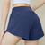 billiga Yoga shorts &amp; cyklister-Dam Gymshorts Yogashorts Träningsshorts med telefonficka Pilates Gymträning Träna Shorts Ensfärgat Svart Blå Purpur sporter Sportkläder Elastisk Smal