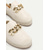 cheap Women&#039;s Flats-Women&#039;s Espadrille Mules with Gold Chain Detail – Casual Slip-On Flats for Summer Beach and Daily Wear
