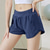 billiga Yoga shorts &amp; cyklister-Dam Gymshorts Yogashorts Träningsshorts med telefonficka Pilates Gymträning Träna Shorts Ensfärgat Svart Blå Purpur sporter Sportkläder Elastisk Smal