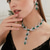 cheap Jewelry Sets-Bridal Jewelry Sets Two-piece Suit Imitation Diamond 1 Necklace Earrings Women&#039;s Stylish Luxury Lovely Classic Leaf Precious Jewelry Set For Wedding Gift