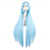 cheap Party Wigs-40 Inch 100 cm Oblique Bangs Anime Costume Long Straight Cosplay Wig Party Wig Halloween Wigs