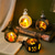 ieftine Lumini de Halloween-decor de epocă de Halloween lanternă lumânare electronică lumina de noapte fantomă aprinsă, lumina cu LED-uri lumina dovleac festival fantomă elemente de recuzită pentru decorare creativă lampă cu ulei mică de mână 1buc