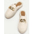 cheap Women&#039;s Flats-Women&#039;s Espadrille Mules with Gold Chain Detail – Casual Slip-On Flats for Summer Beach and Daily Wear