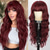 cheap Party Wigs-Wig With Bangs Long Wavy Wig For Women Wigs Synthetic Curly wig Natural Looking Heat Resistant Hair For Daily Party Cosplay Use 26 Inches Halloween Wigs