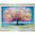 cheap Floral/Botanical Paintings-Mintura Handmade Tree Flowers Oil Paintings On Canvas Modern Wall Art Room Decoration Abstract Picture For Home Decor Rolled Frameless Unstretched Painting