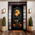 levne Halloweenové dveřní kryty-halloween dveřní dekorace halloween dveřní kryty dveřní tapisérie dýně lesní dveřní záclona dekorace pozadí dveřní banner pro přední dveře statek dovolená party dekorace zásoby