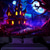 voordelige Wandtapijten-Halloween decoraties gejaagd huis blacklight wandtapijt uv-reactief gloeiend in het donker mistige begraafplaats hangend wandtapijt muurschildering voor woonkamer slaapkamer