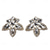 abordables Boucles d&#039;oreilles-Femme Boucles d&#039;oreille Clou Transparente Forme de Feuille Précieux Gros Fantaisie Imitation de diamant Des boucles d&#039;oreilles Bijoux Doré Pour Mariage Soirée 1 paire
