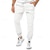 cheap Casual Pants-Men&#039;s Sweatpants Joggers Trousers Pocket Drawstring Elastic Waist Plain Comfort Sports Outdoor Daily Fashion Casual Black White Micro-elastic