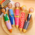 cheap Office Supplies-Cartoon Doll Little Ballpoint Pen Blue Refill Press-type Doll Ballpoint Pen 5pcs