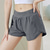billiga Yoga shorts &amp; cyklister-Dam Gymshorts Yogashorts Träningsshorts med telefonficka Pilates Gymträning Träna Shorts Ensfärgat Svart Blå Purpur sporter Sportkläder Elastisk Smal