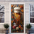 cheap Wall Tapestries-Beer Floral Door Covers Door Tapestry Door Curtain Decoration Backdrop Door Banner for Front Door Farmhouse Holiday Party Decor Supplies