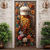 cheap Wall Tapestries-Beer Floral Door Covers Door Tapestry Door Curtain Decoration Backdrop Door Banner for Front Door Farmhouse Holiday Party Decor Supplies