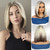 billige Syntetiske parykker med blonder-Syntetisk blonderparykk Rett Stil 14 tommers Mørkebrunt gullblond Ombre Bobfrisyre U-del Parykk Dame Parykk Brun / Hvit