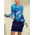 cheap Designer Collection-Women&#039;s Golf Polo Shirt Pink Blue Fuchsia Long Sleeve Top Ladies Golf Attire Clothes Outfits Wear Apparel