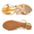 economico Sandali con tacco-Per donna Sandali Taglie forti Sandali scintillanti Giornaliero Floreale Estate Con diamantini Cristalli Basso Tacco svasato Occhio di pernice Informale Similpelle Fibbia Blu Viola Oro