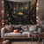 cheap Halloween Wall Tapestries-Halloween Decorations Death Pumpkin Hanging Tapestry Wall Art Large Tapestry Mural Decor Photograph Backdrop Blanket Curtain Home Bedroom Living Room Decoration