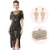 cheap 1920s Dresses-Retro Vintage Roaring 20s 1920s Knee Length Flapper Dress Outfits Short Sleeves The Great Gatsby Wedding Guest Sequins Tassel Fringe Scoop Neck Fancy Dress Women&#039;s Christmas Carnival Masquerade