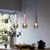 billige Pendellys-led pendellampe e27 industriell terrazzofinish hengende lys farge sement pendellampe klart glass skjerm lysekrone for gårdshus entré spisestue kjøkkenøy