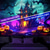 voordelige Wandtapijten-Halloween decoraties gejaagd huis blacklight wandtapijt uv-reactief gloeiend in het donker mistige begraafplaats hangend wandtapijt muurschildering voor woonkamer slaapkamer